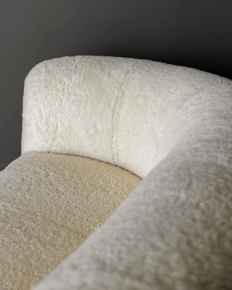 Fritz Hansen Sofa in Shearling