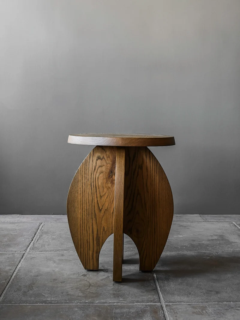 'Fusée' Stained Oak Side Table