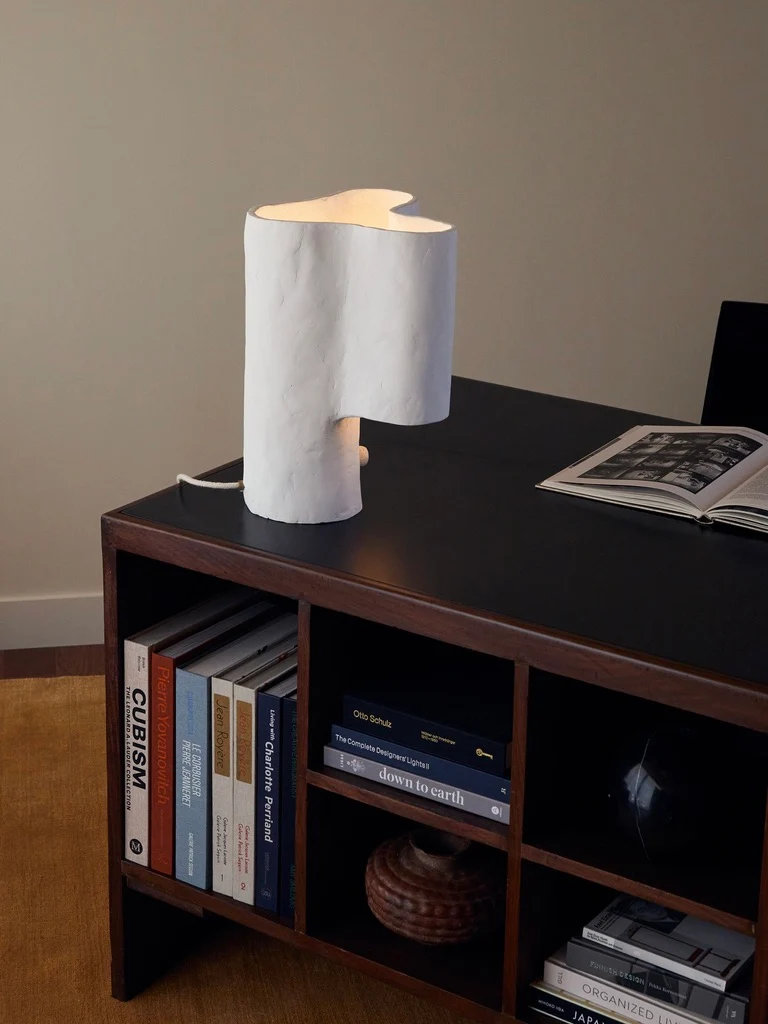 Cantilever Freeform Plaster Table Lamp