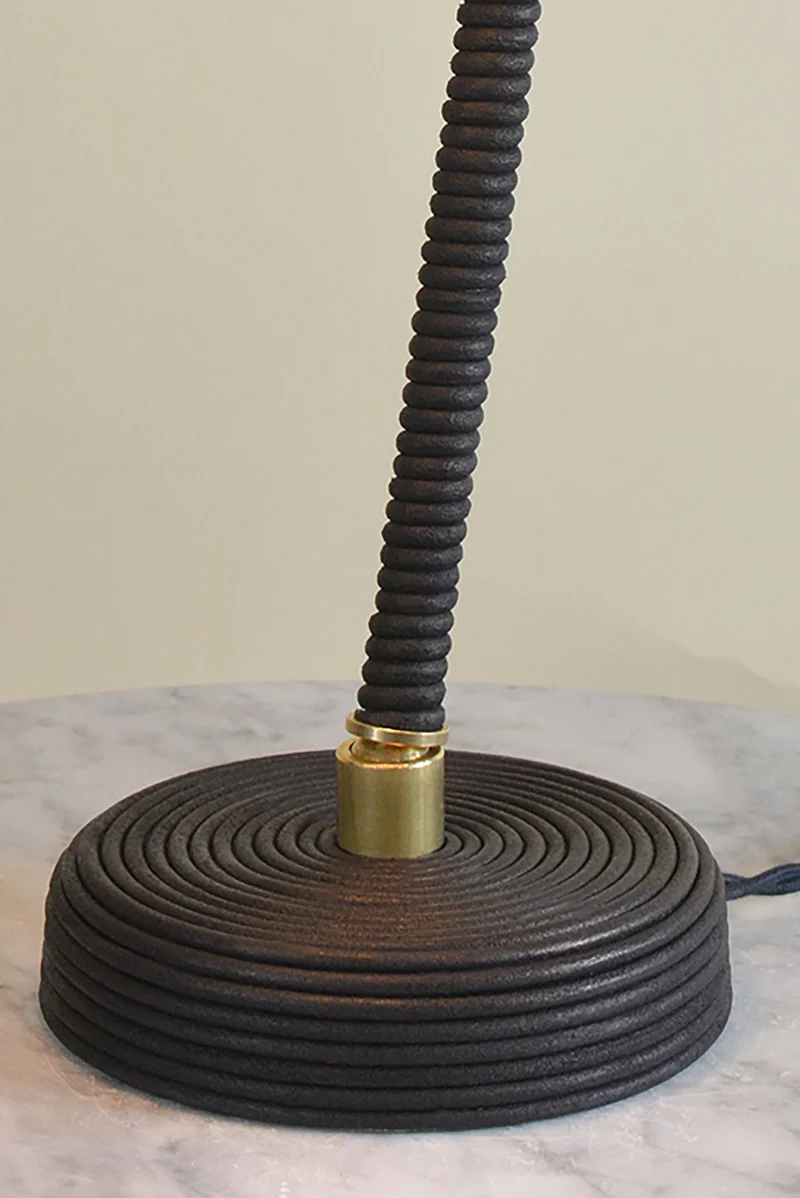 'L’Escargot' Brass Table Lamp