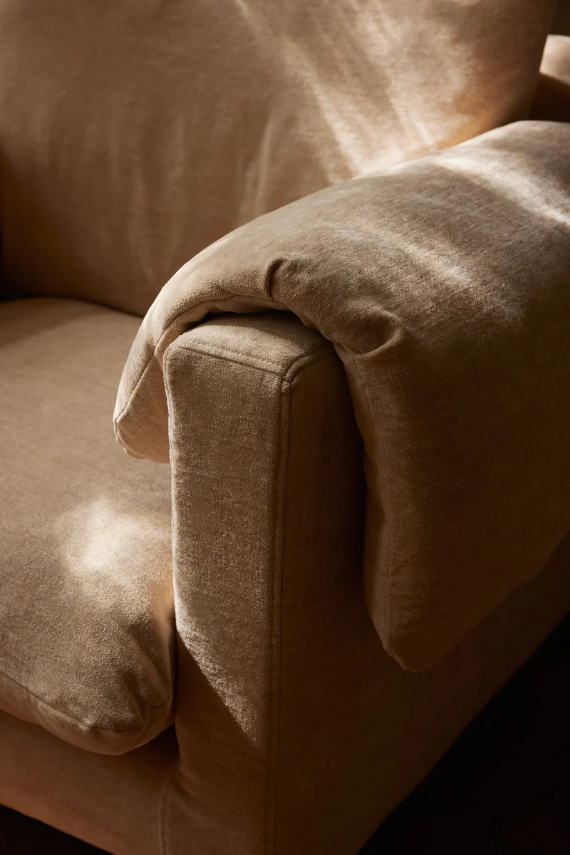 'La Plume' Sofa in Dedar Belsuede Fabric