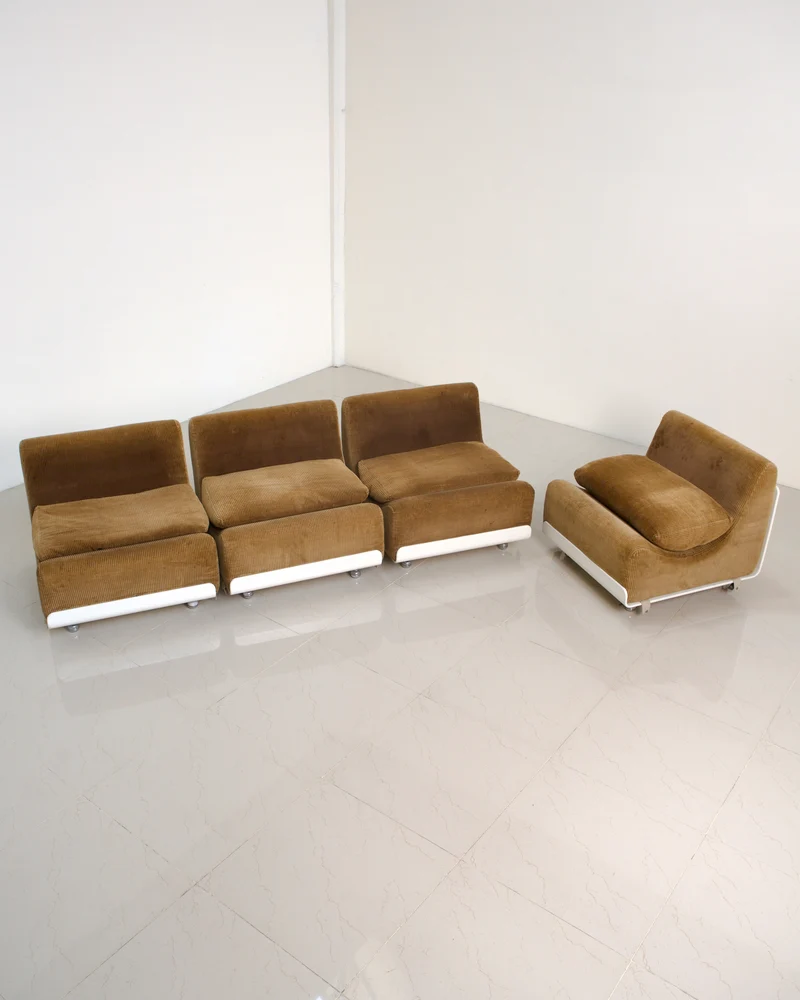 Set of 4 Lounge Chairs "Orbis" by Luigi Colani for Cor 70's