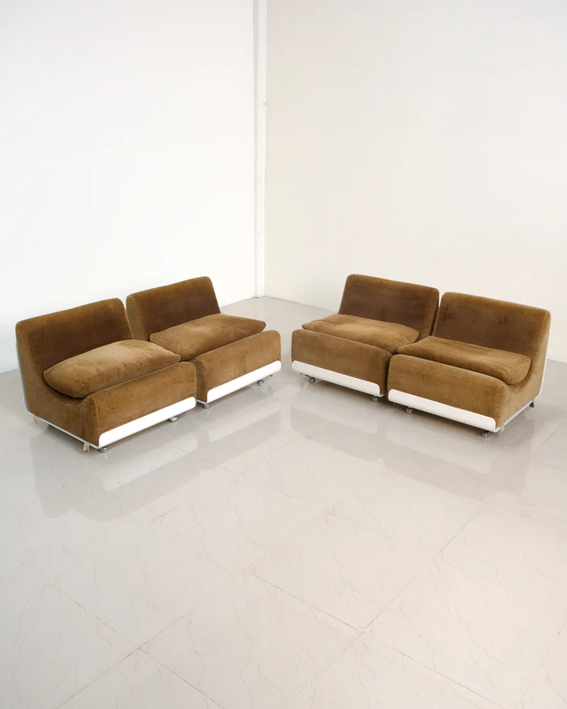 Set of 4 Lounge Chairs "Orbis" by Luigi Colani for Cor 70's