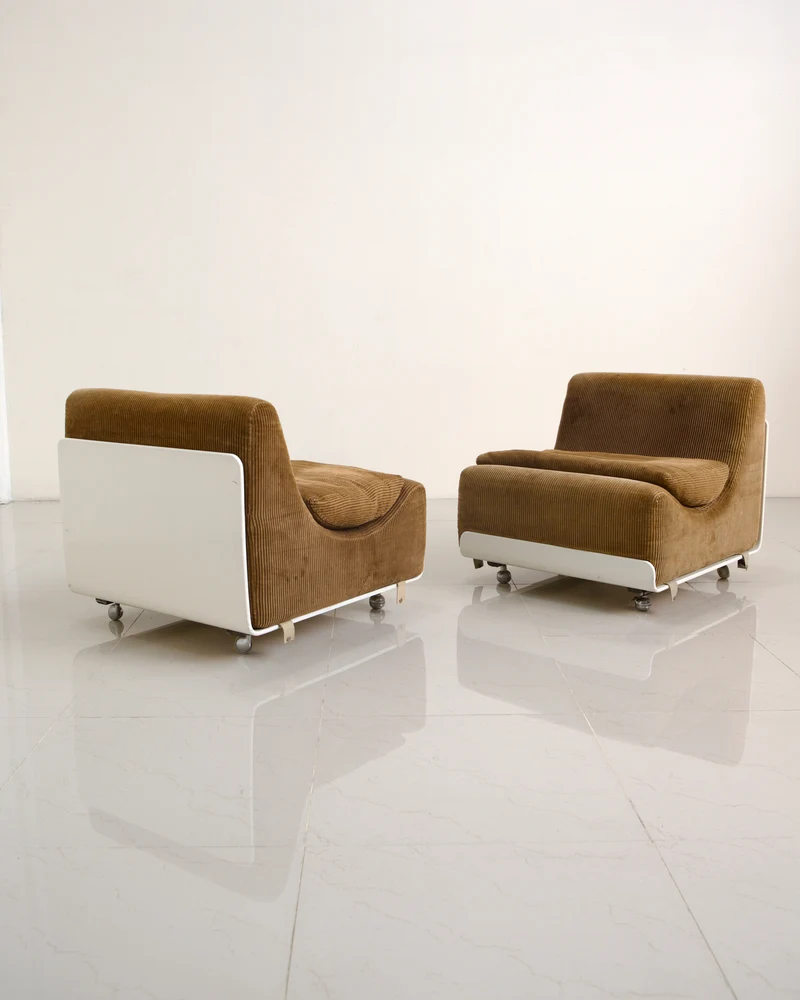 Set of 4 Lounge Chairs "Orbis" by Luigi Colani for Cor 70's