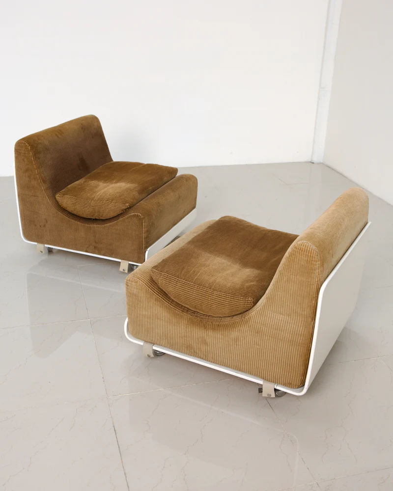 Set of 4 Lounge Chairs "Orbis" by Luigi Colani for Cor 70's