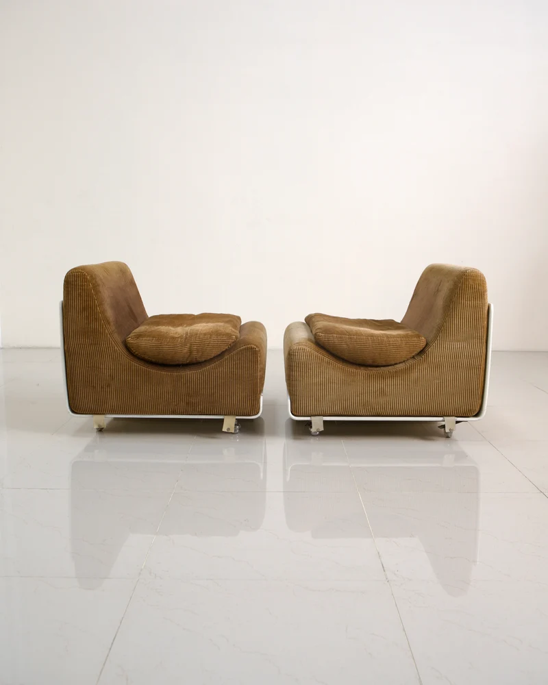 Set of 4 Lounge Chairs "Orbis" by Luigi Colani for Cor 70's