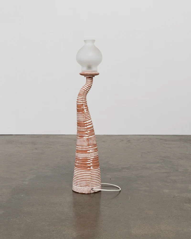 Vintage Sculptural Terracotta Table Lamp