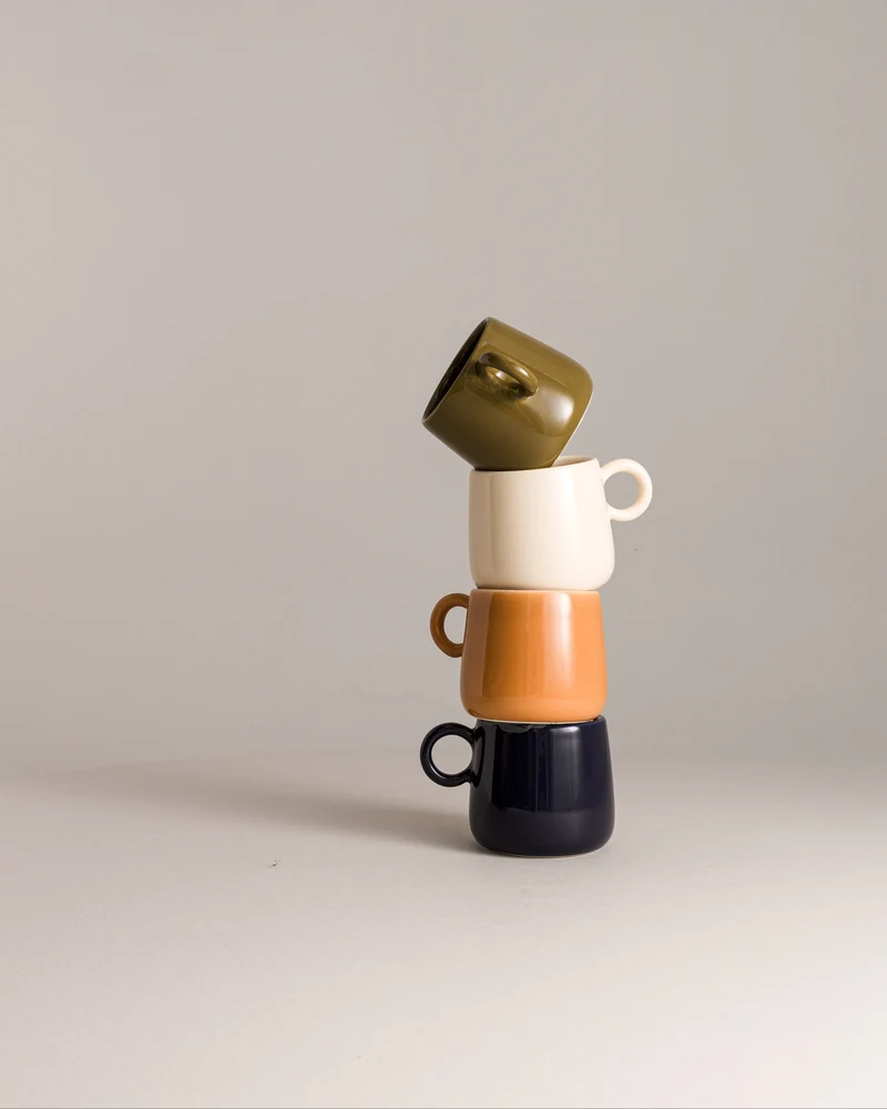 Lot de 2 tasses Amarelo