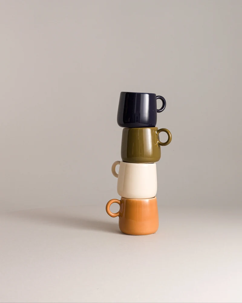 Lot de 2 tasses Amarelo