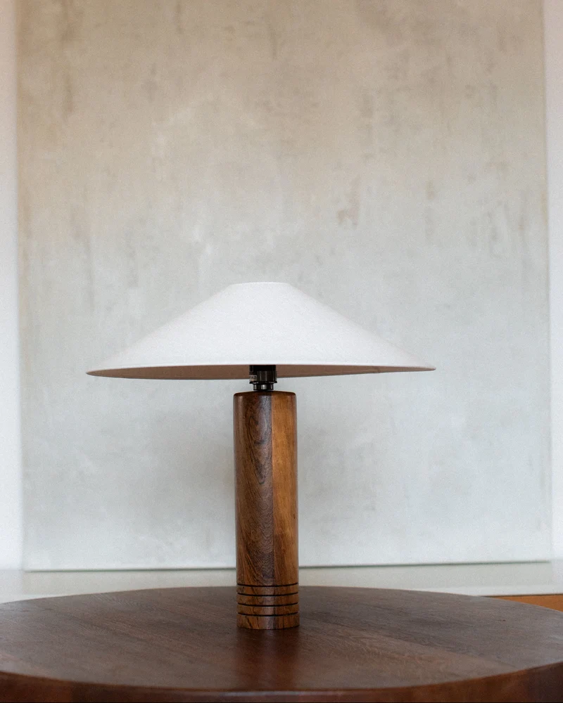 Vintage 1960's Wood Table Lamps