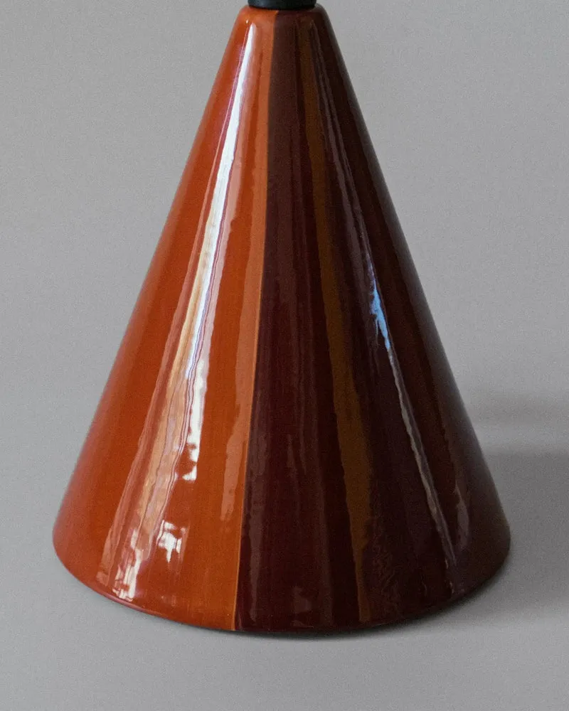 "Caterina" Earthenware Table Lamp - Syrah