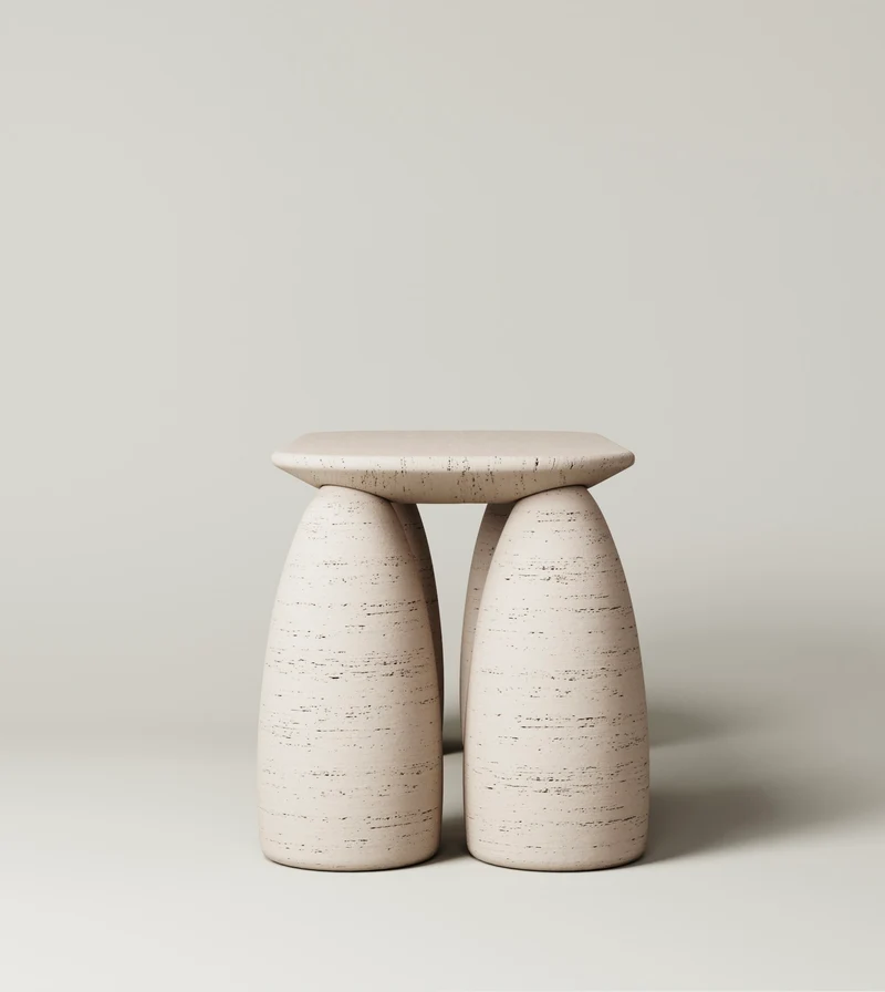 M_019 Desk / Travertine