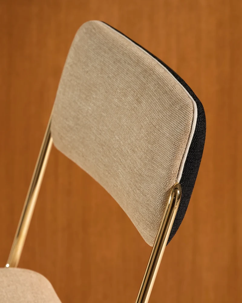 Double Game Chair - Gold / Linen