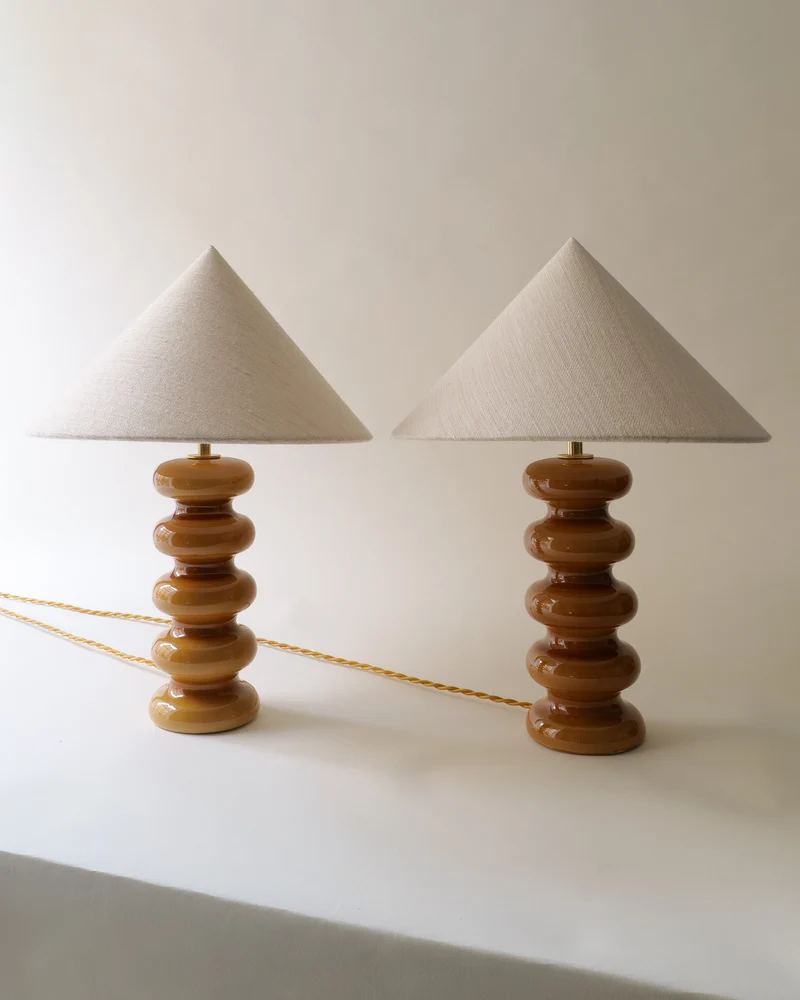 Vintage Table Lamps in Ceramic - Sculptural Collection, 1970s