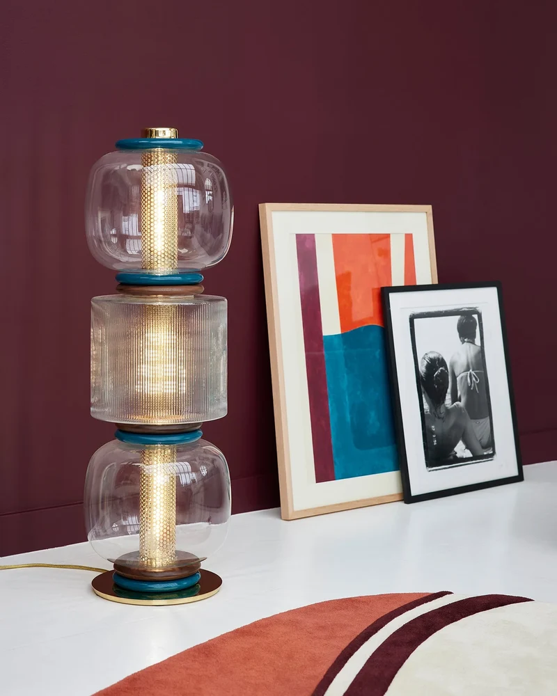 Loulou Floor Lamp - Aubergine