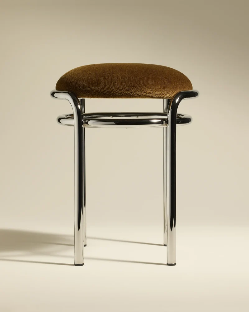 Moon Stool - Chrome