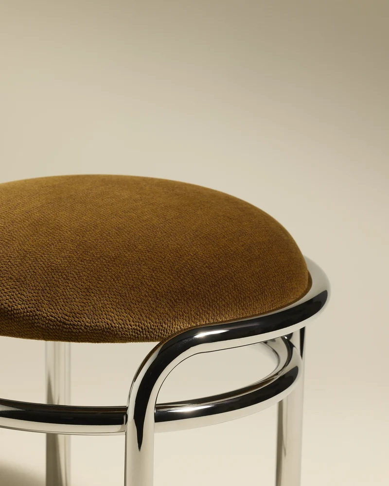 Moon Stool - Chrome