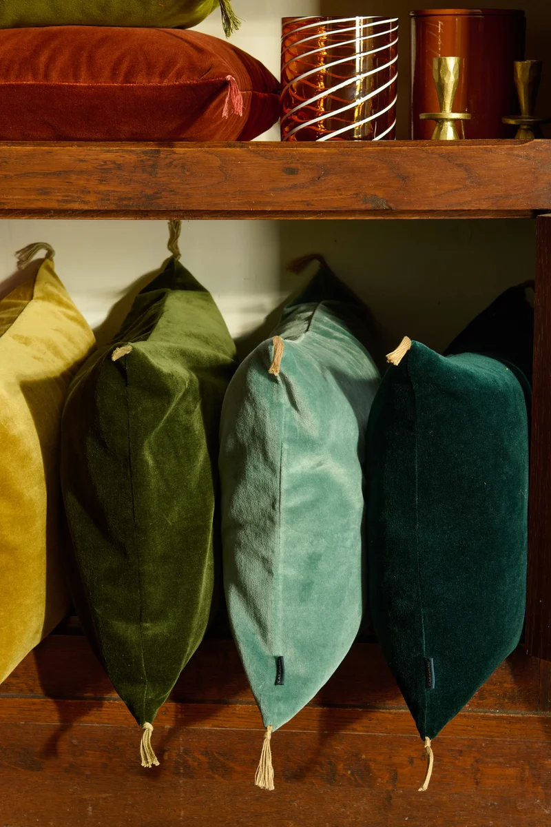 Housse de coussin Velours lavé