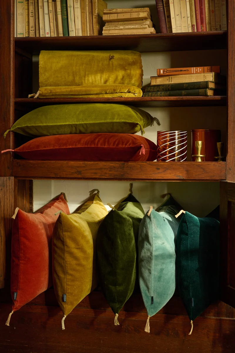 Housse de coussin Velours lavé