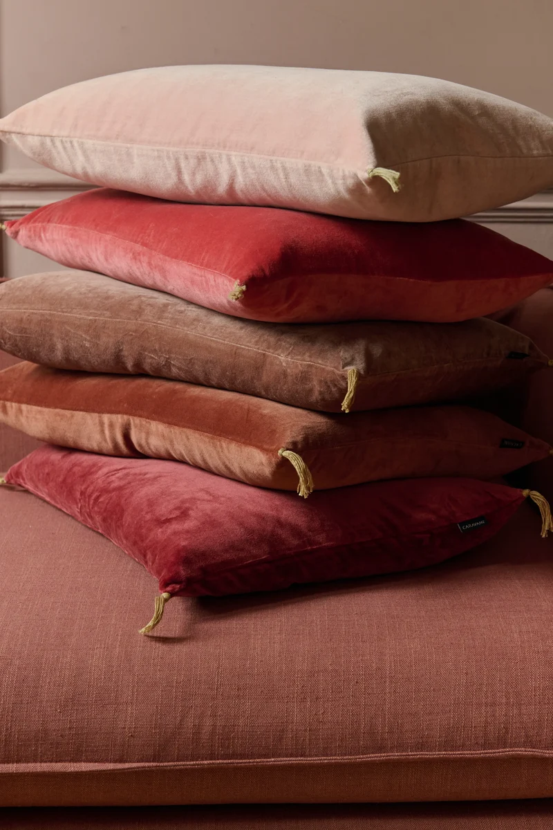 Housse de coussin Velours lavé