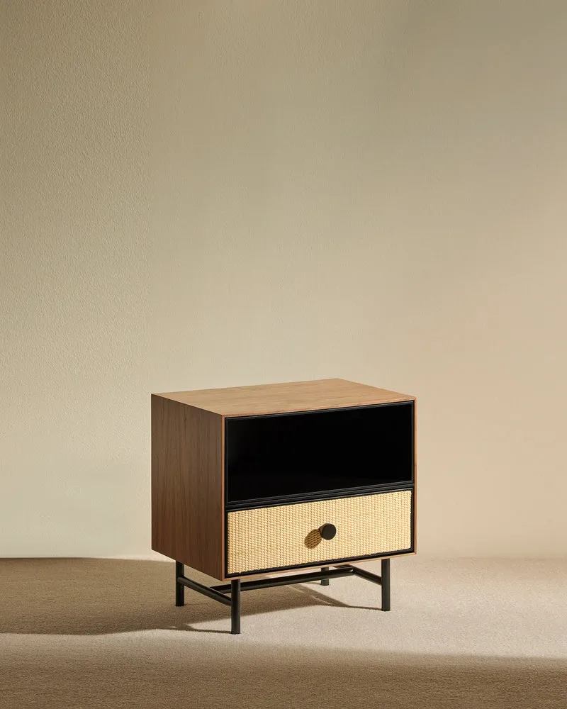 Essence Bedside Table - Walnut