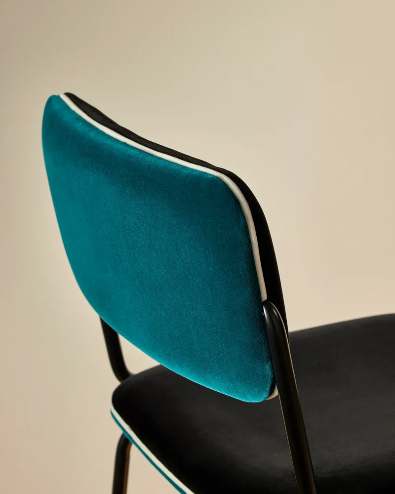 Double Jeu Bar Chair - Sarah Blue