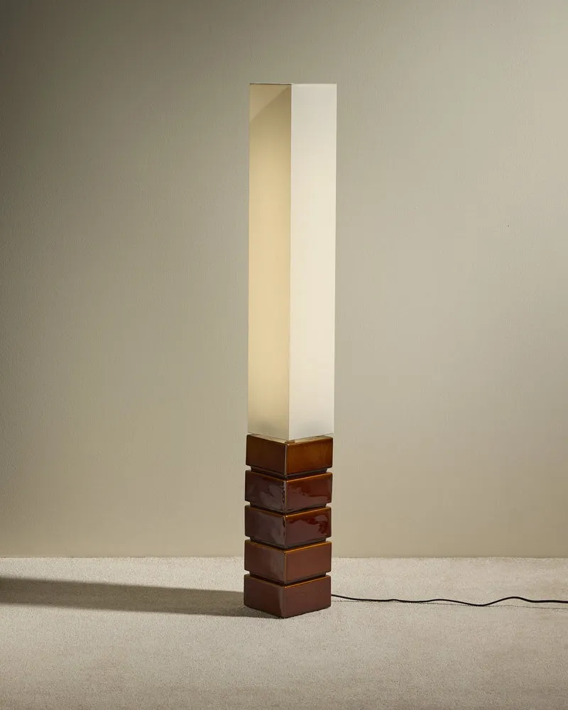 Tower Floor Lamp - Hazelnut