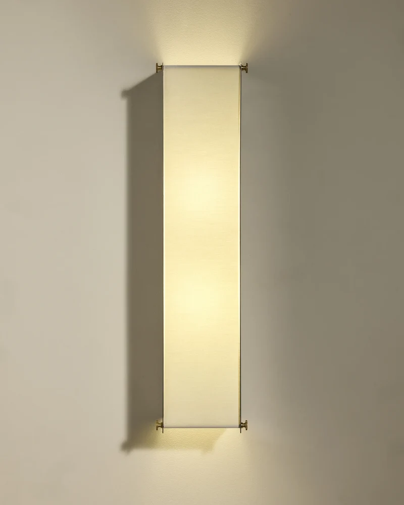 Boxie wall light - Brushed stainless steel