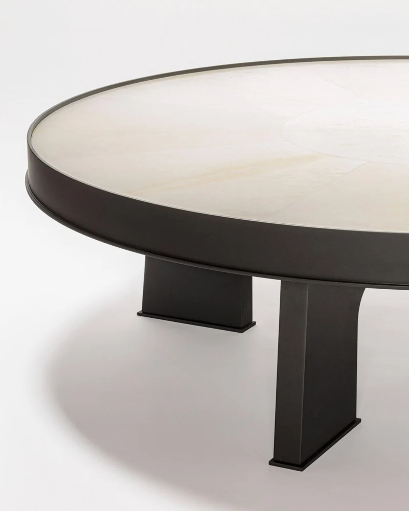 ATTICA ROUND COFFEE TABLE - PARCHMENT