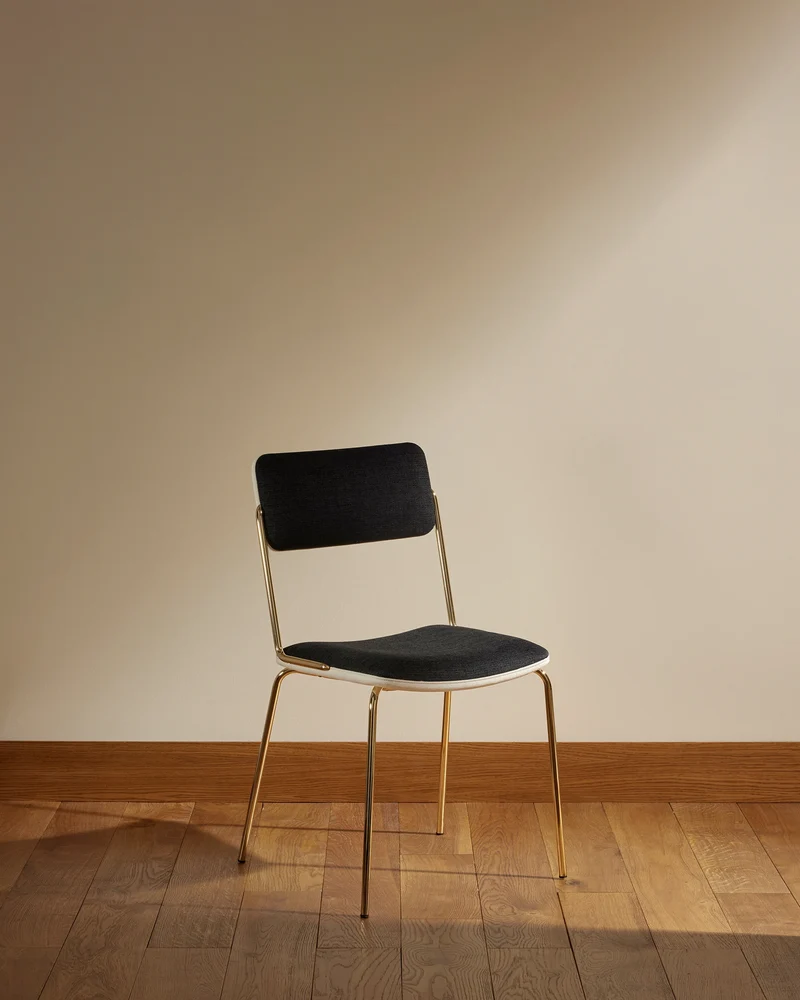 Double Game Chair - Gold / Black