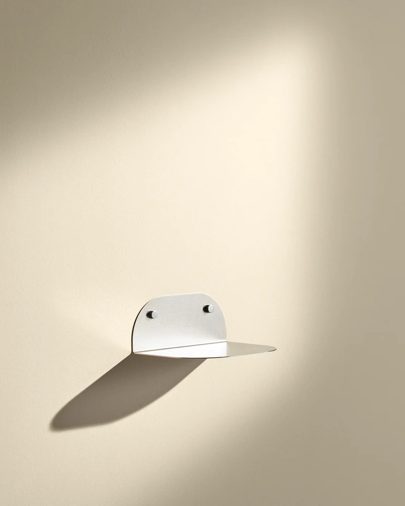 Tokyo wall shelf - Brushed stainless steel