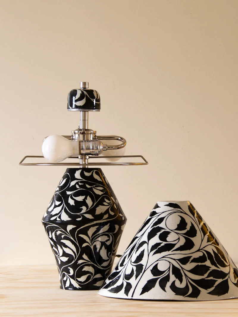 'Paisley' Ceramic Table Lamp