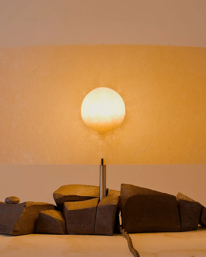 'Sunrise' Stoneware Table Lamp