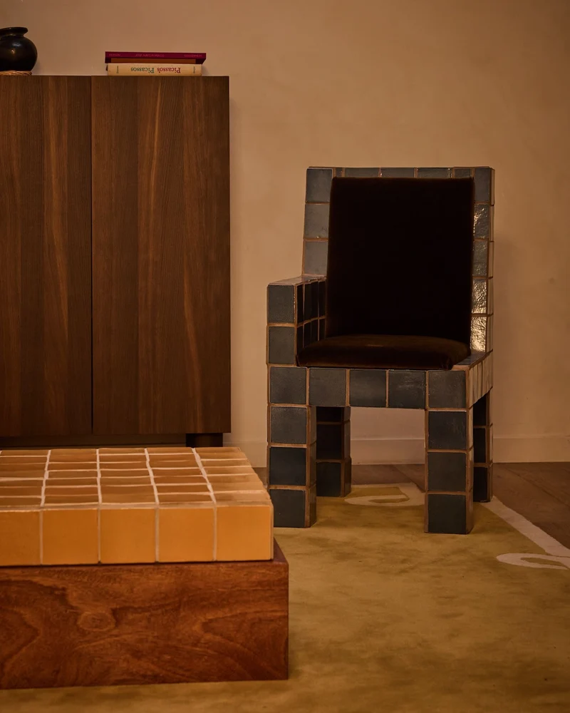 'Jura' Tiled Accent Chair