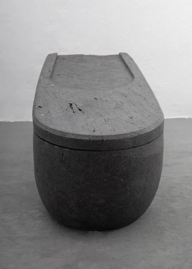 CENTRO Coffee Table Handcarved Volcanic Stone