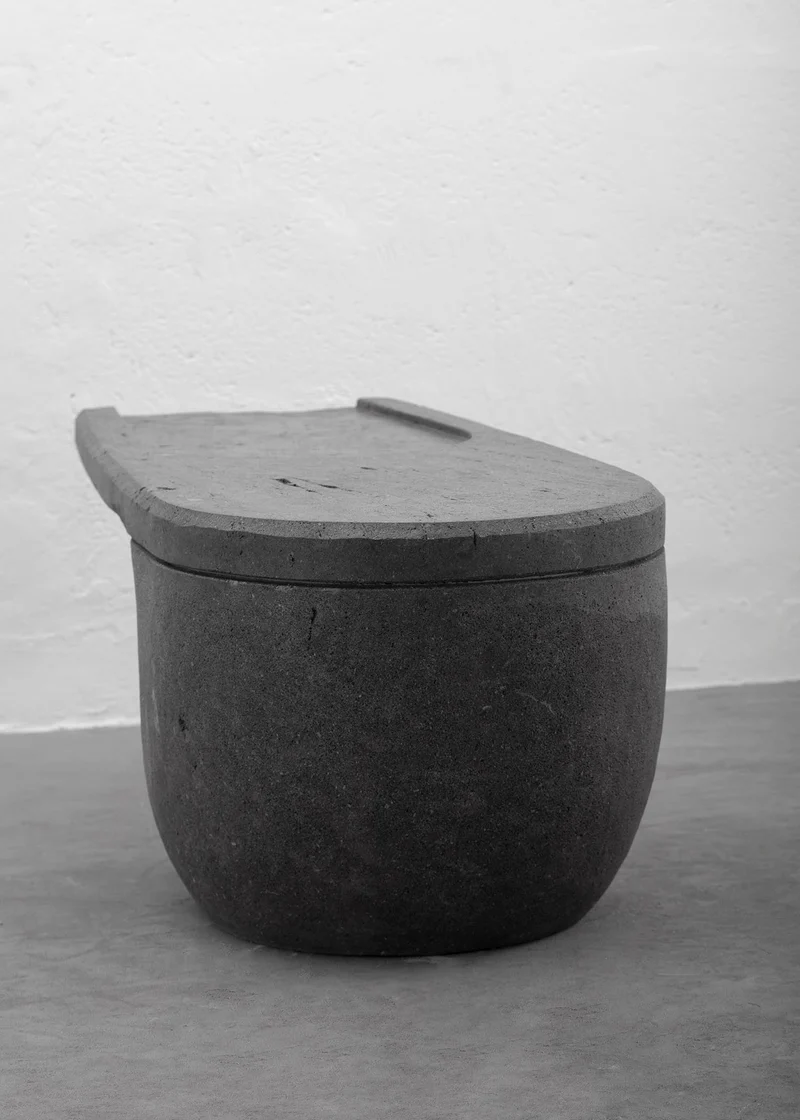 CENTRO Coffee Table Handcarved Volcanic Stone