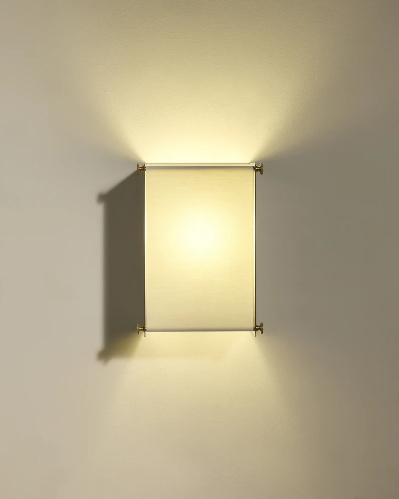 Boxie wall light - Brushed stainless steel