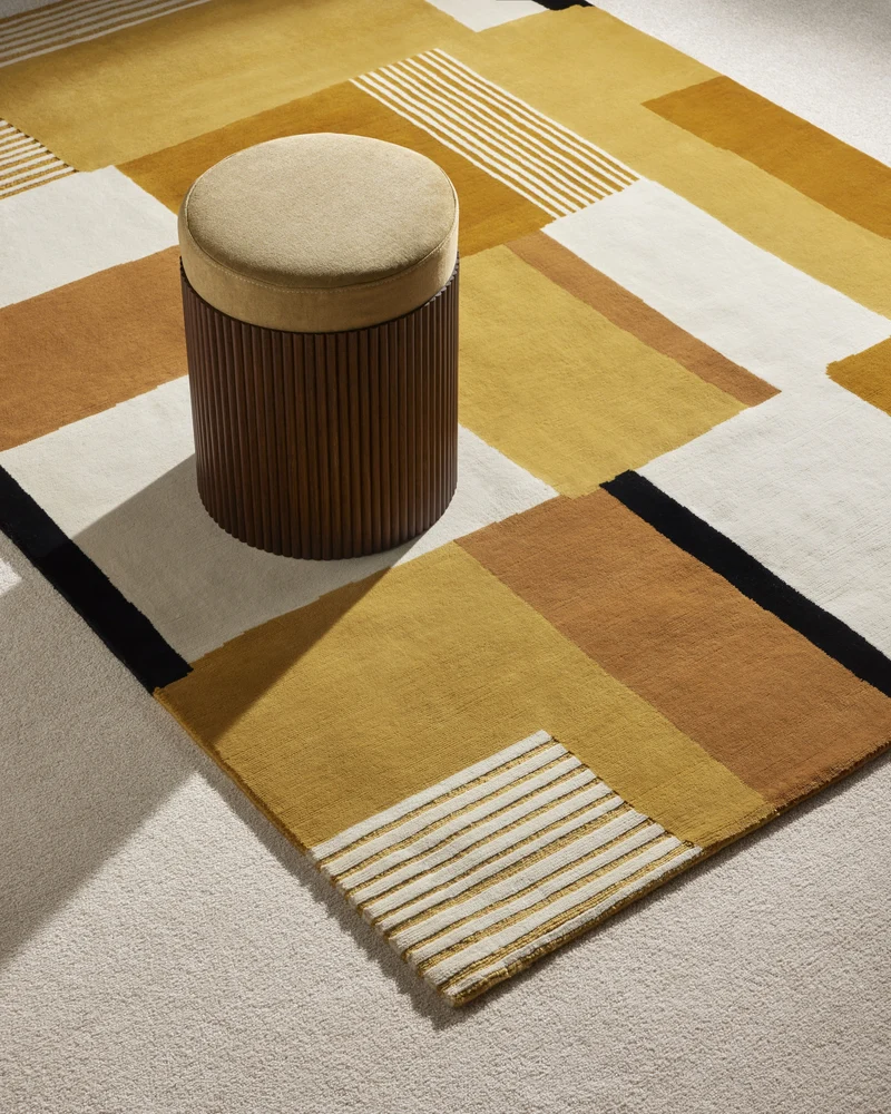 Boro Rug - Ochre