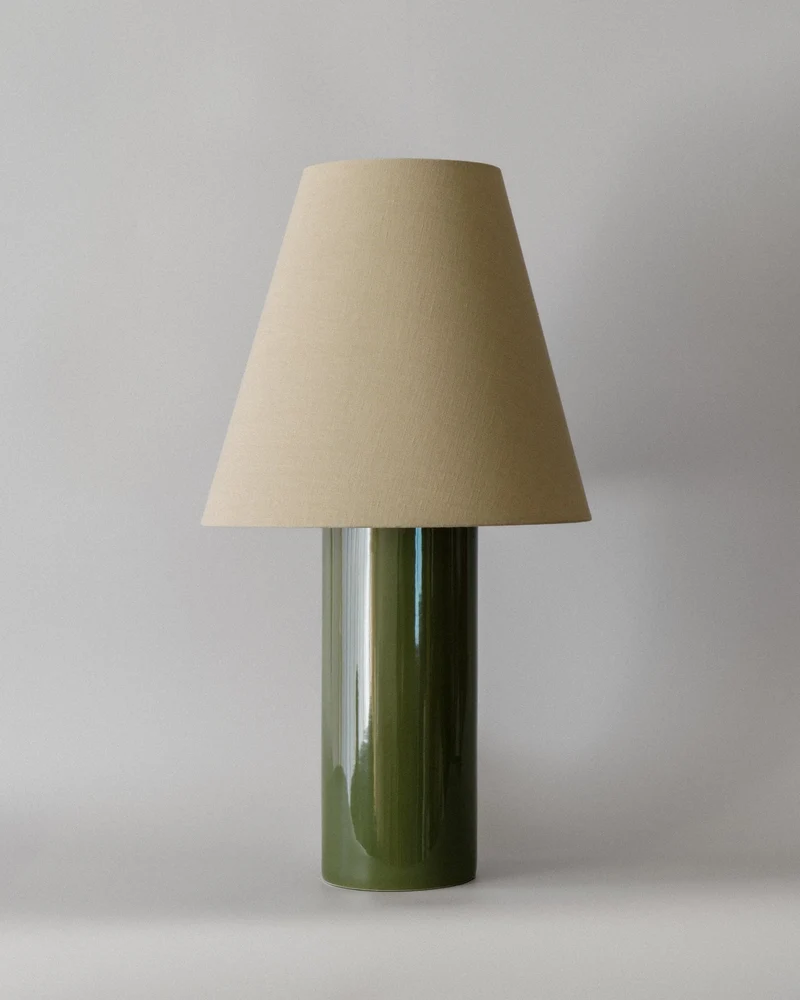 "Giro" Earthenware Table Lamp - Treetop & Beige