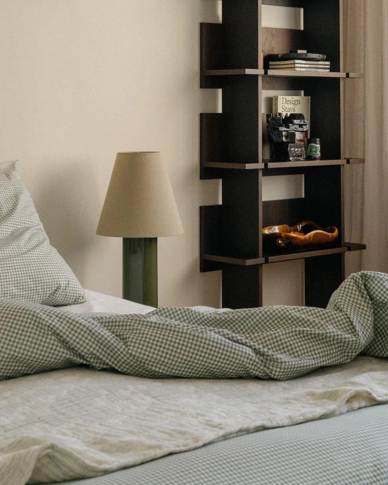 "Giro" Earthenware Table Lamp - Treetop & Beige