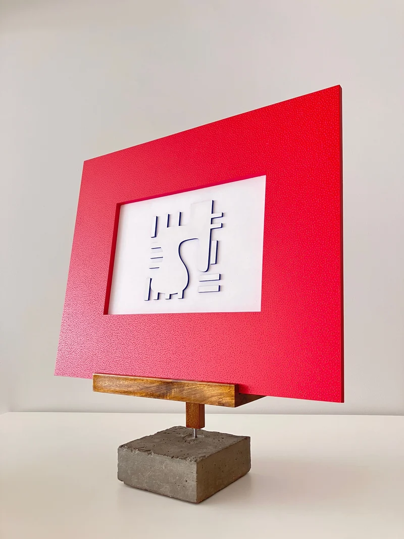 Brazilian Wood and ConcreteTeresa Easel