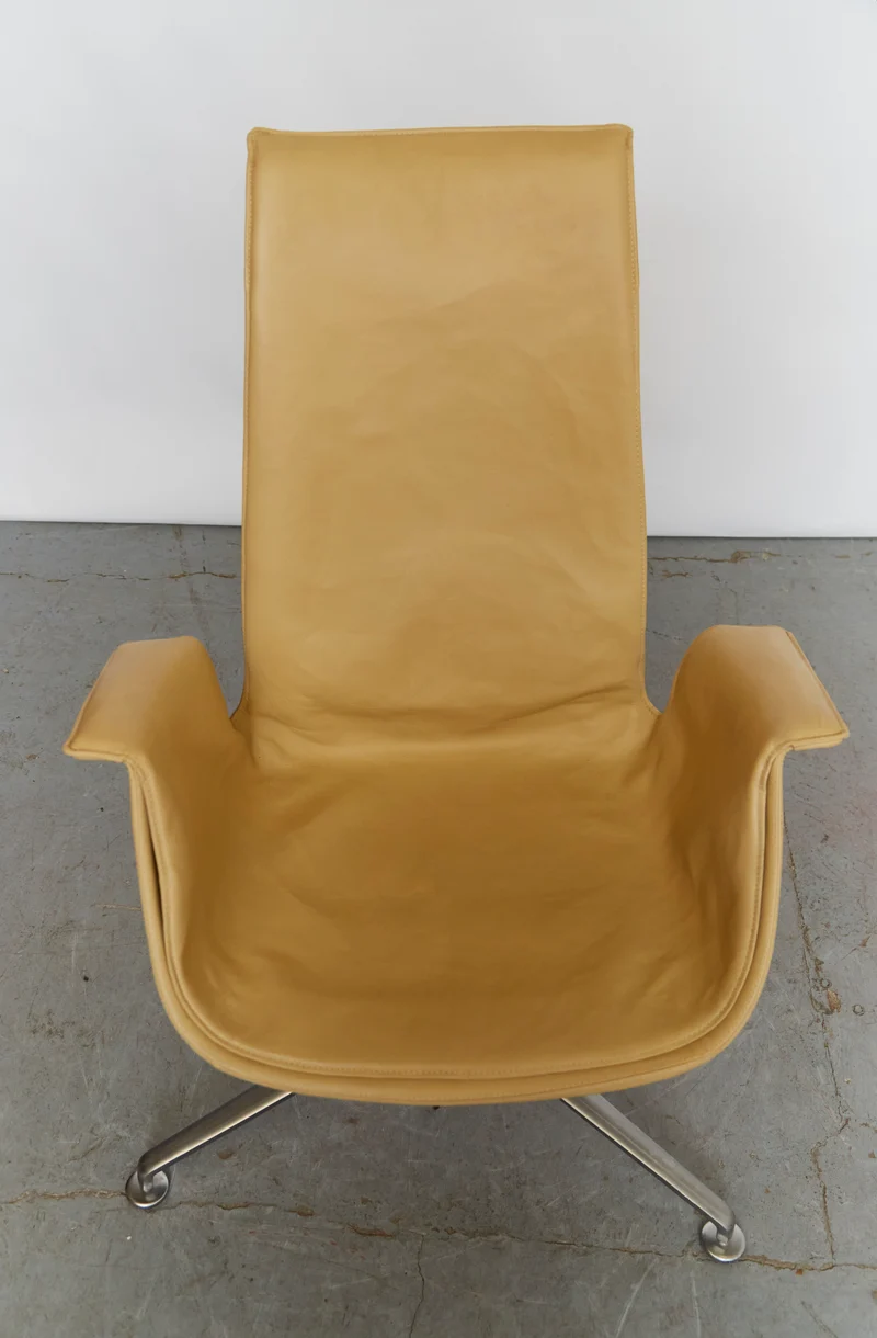 Model 6725 Swivel Tulip Chair by Preben Fabricius & Jørgen Kastholm for Walter Knoll