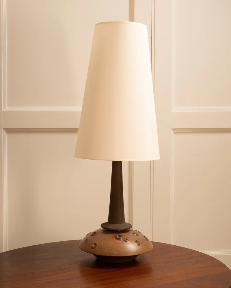 Vintage Danish Ceramic Table Lamp - Egehus 70s, 1970s