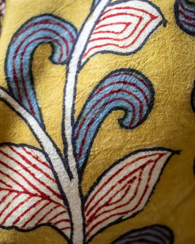 Housse de coussin Kalamkari
