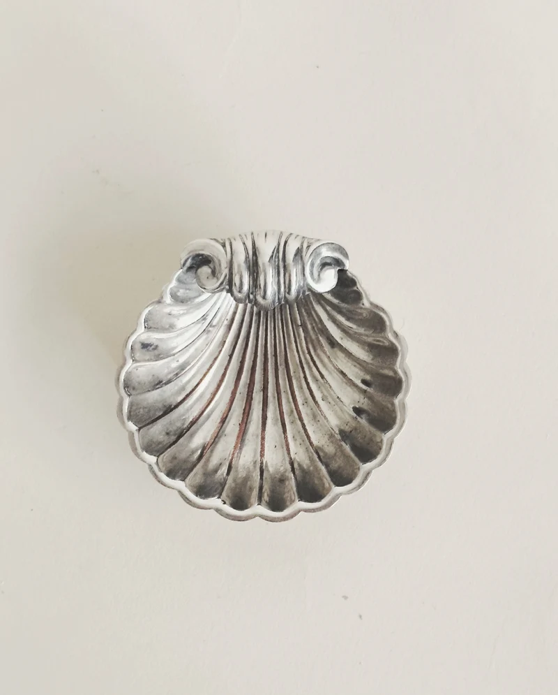 Silver Plate Shell Dish