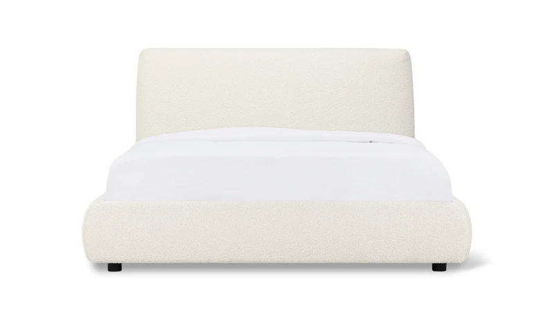 Dream Storage Bed, Full, Cream Boucle