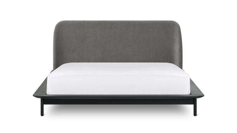 Easy Edge Bed, Queen, Black Oak