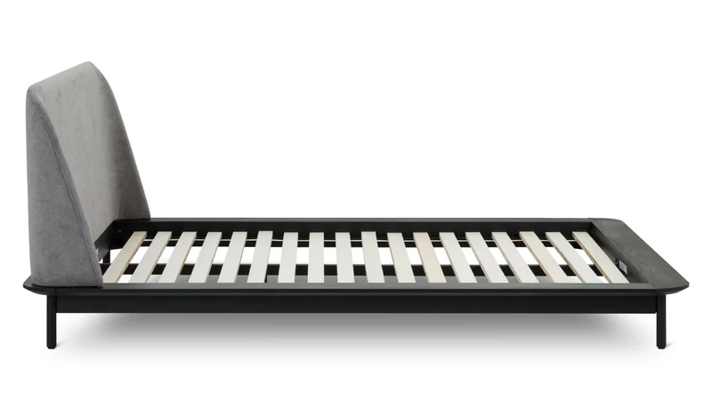Easy Edge Bed, Queen, Black Oak