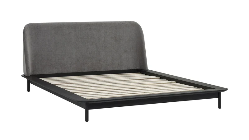 Easy Edge Bed, Queen, Black Oak