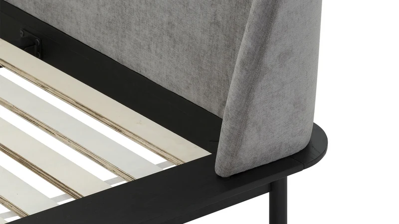 Easy Edge Bed, Queen, Black Oak